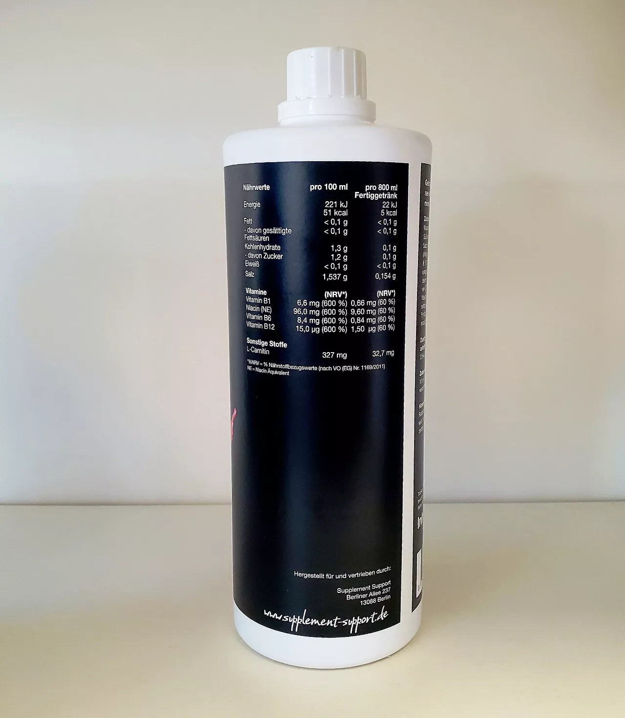 1000ml Sirup 1:80 von Supplement Support