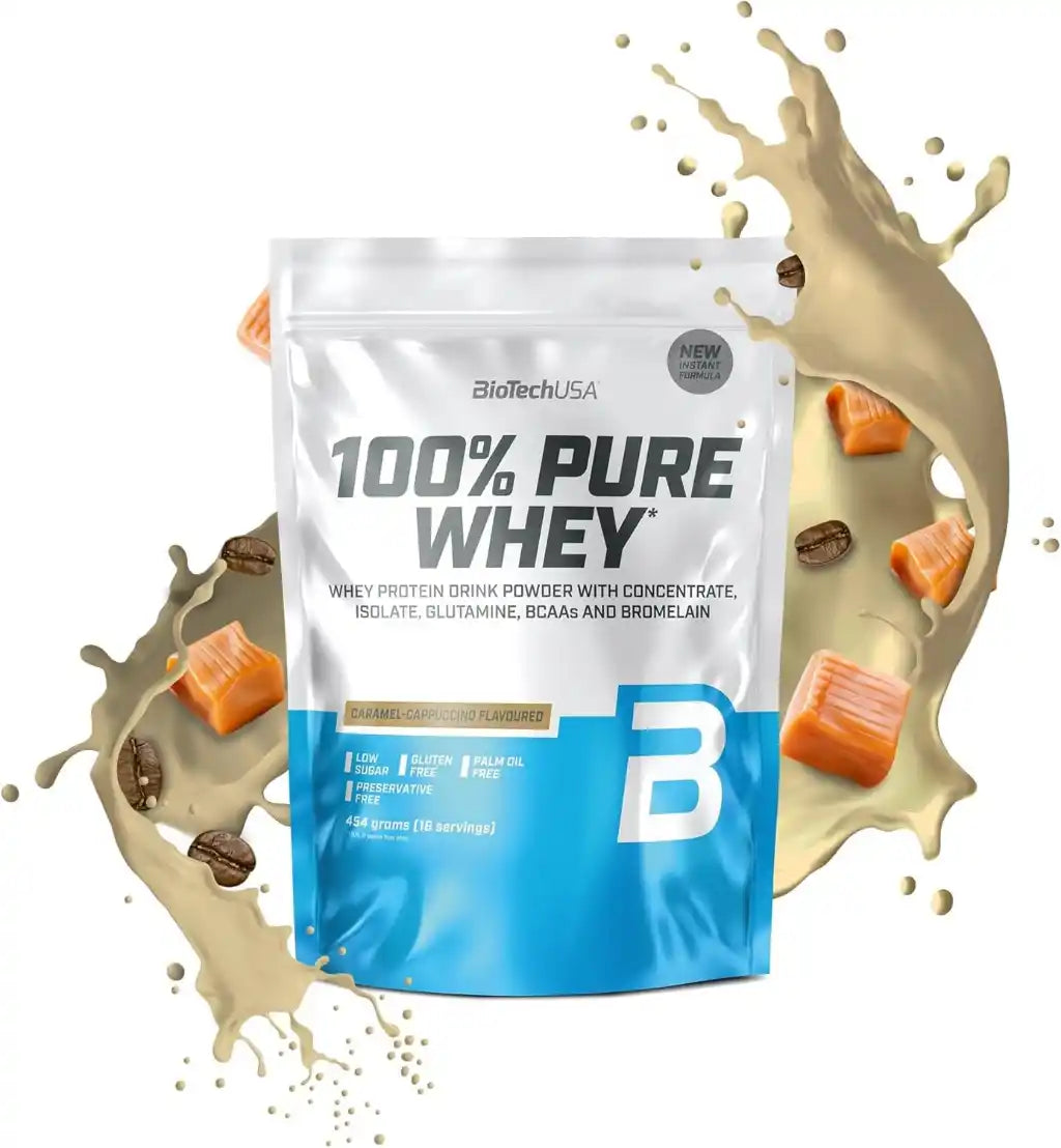100% Pure Whey Protein Pulver 454g