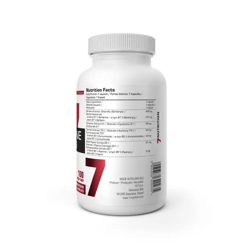 7NUTRITION Berberine HCL 100 Kapseln