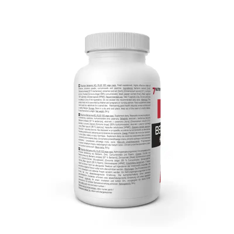 7NUTRITION Berberine HCL 100 Kapseln