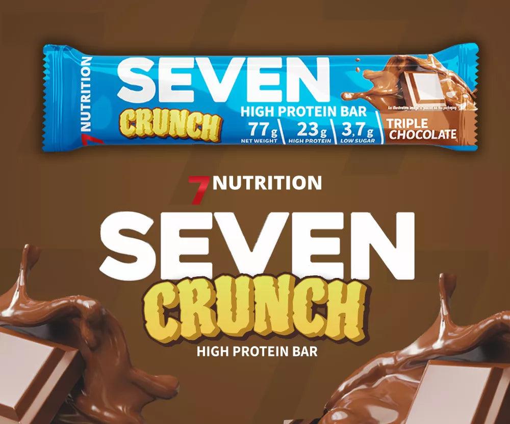 7NUTRITION SEVEN CRUNCH HIGH PROTEIN BAR 77g - Supplement Support