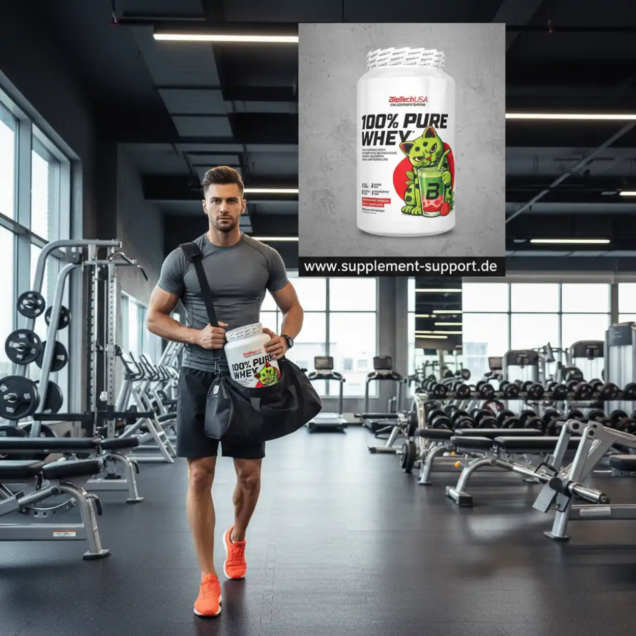 100% Pure Whey Protein Pulver 900g