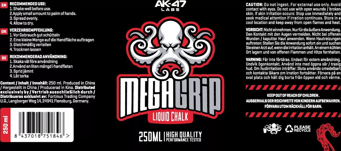 AK47 Labs Mega Grip Liquid Chalk - 250ML - Supplement Support