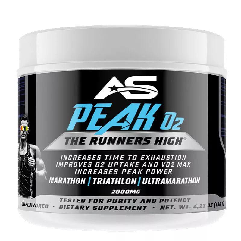 American Supps Peak O2 Runners High 2000mg - 120g - Supplement Support