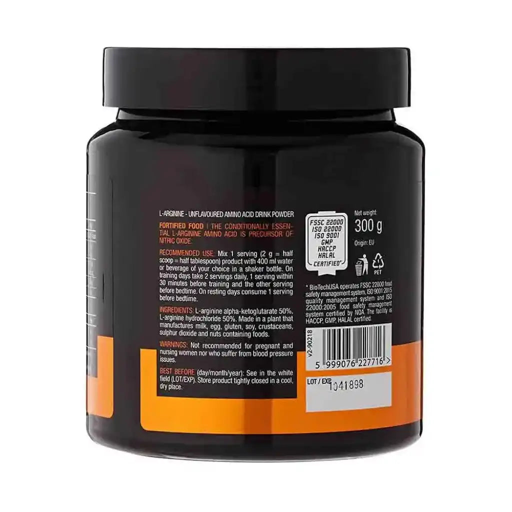 BioTech USA 100% L-Arginine Pulver 300g