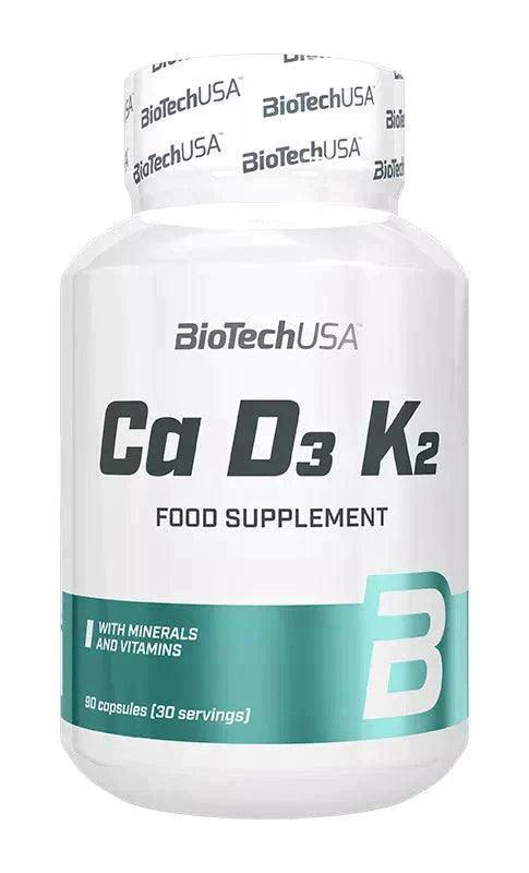 BioTech USA Ca D3 K2 90Kapseln - Supplement Support