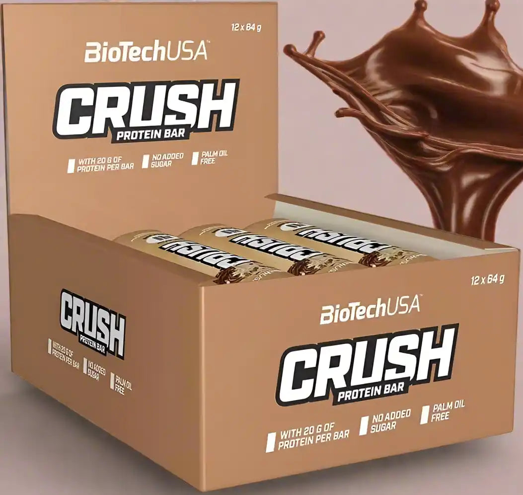 BioTech USA Crush Protein Bar 12x64g - Supplement Support