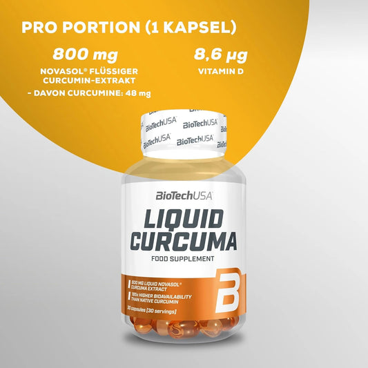 BioTech USA Liquid Curcuma 30 - Kapseln - Supplement Support