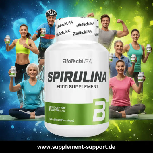 BioTech USA Spirulina, 100 Tabletten