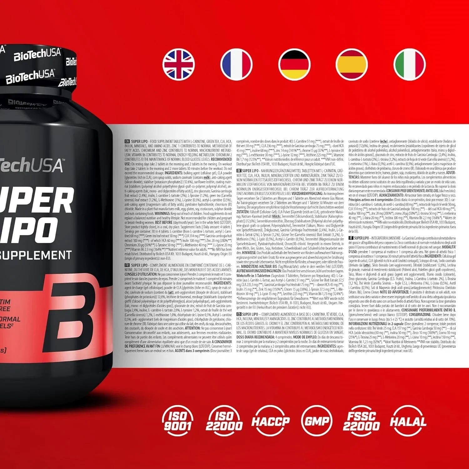 BioTech USA Super Lipo 120stk - Supplement Support