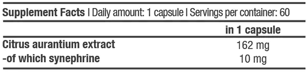 BioTech USA Synephrine 60 Kapseln - Supplement Support