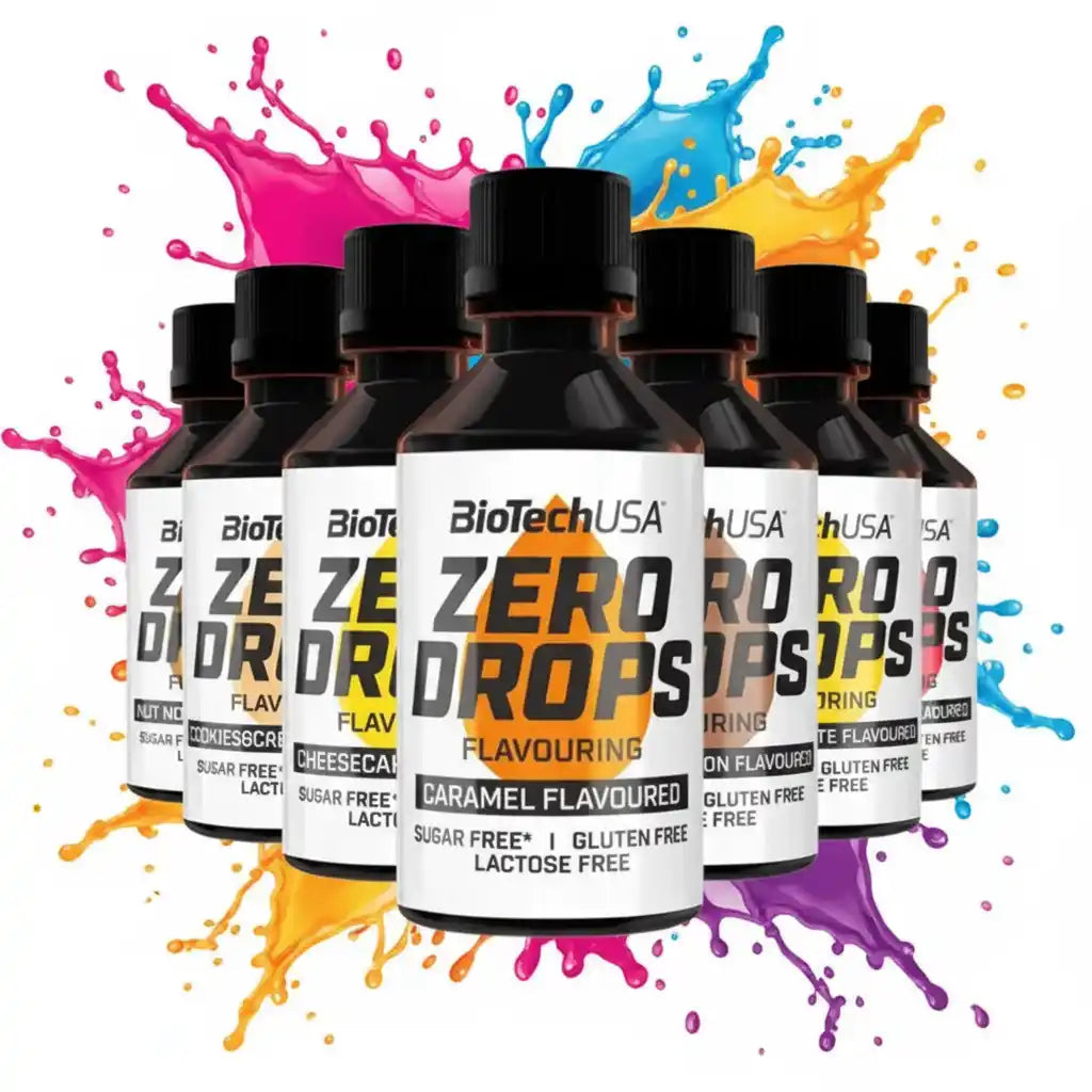 BioTechUSA Zero Drops Aromatisierung, zuckerfrei, glutenfrei, laktosefrei, Caramel Geschmack