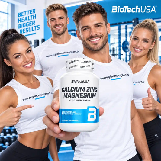 BioTechUSA Calcium Zinc Magnesium – 100 Tabletten