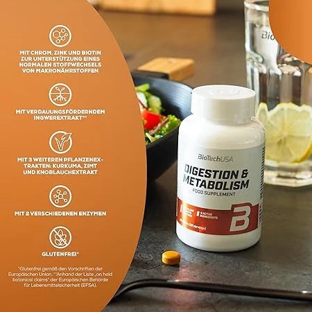 BioTech USA Digestion & Metabolism 60 Tabletten