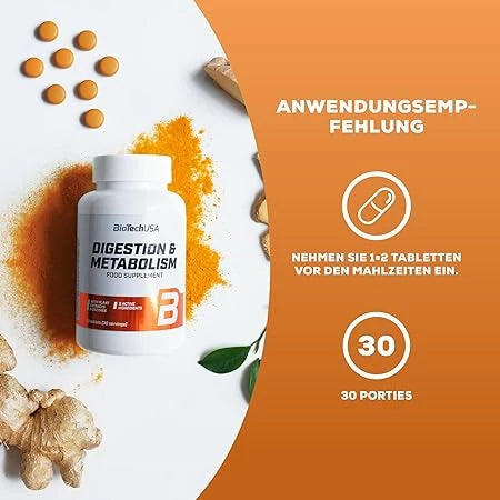 BioTech USA Digestion & Metabolism 60 Tabletten
