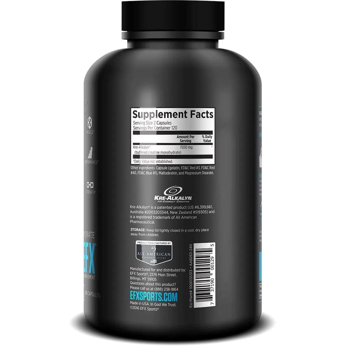 EFX Kre-Alkalyn 240 Kaps. - Supplement Support