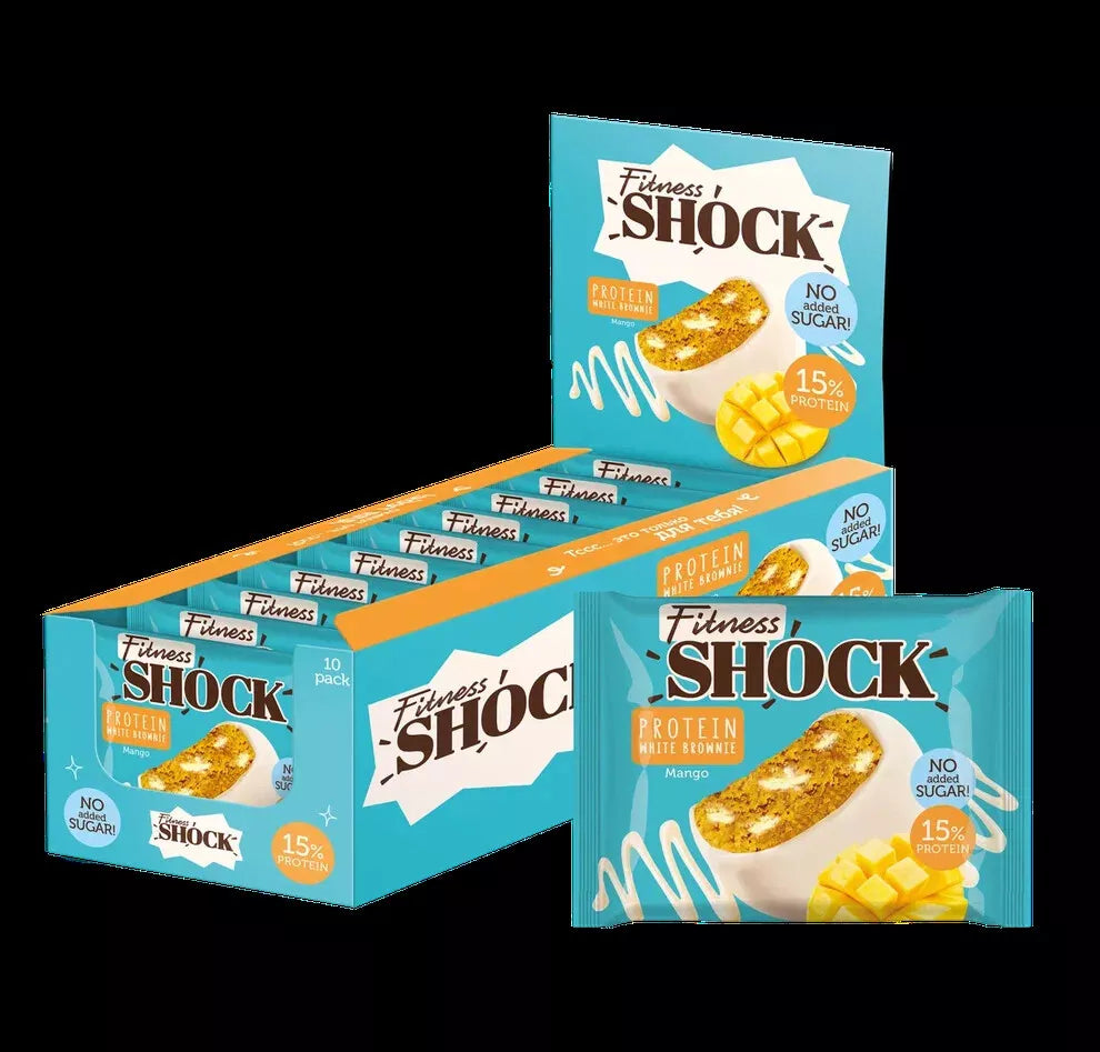 Fitness SHOCK® PROTEIN BROWNIE 10 x 50g - Supplement Support