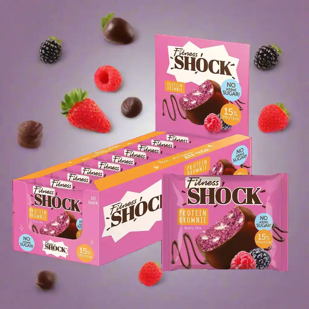 Fitness SHOCK® PROTEIN BROWNIE 10 x 50g