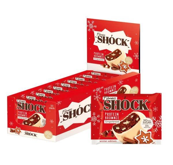 Fitness SHOCK® PROTEIN BROWNIE 10 x 50g - Supplement Support