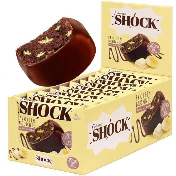 Fitness SHOCK® PROTEIN BROWNIE 10 x 50g - Supplement Support