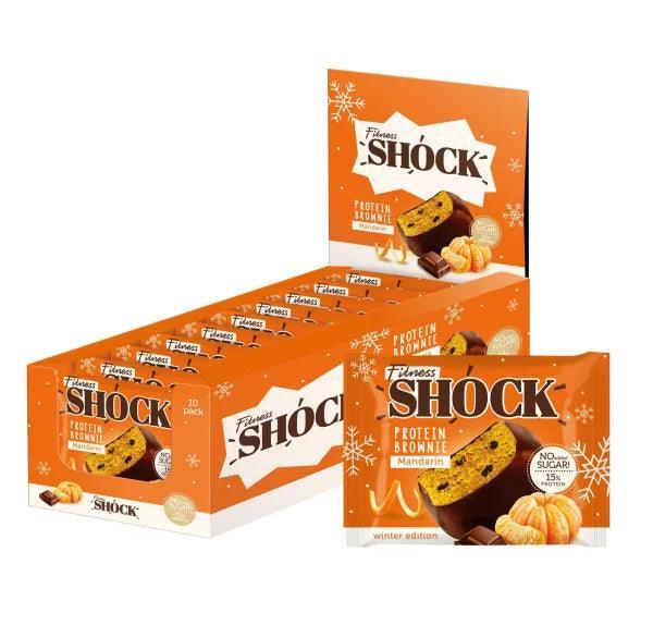 Fitness SHOCK® PROTEIN BROWNIE 10 x 50g - Supplement Support