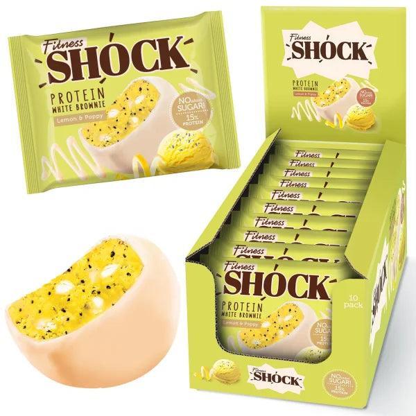 Fitness SHOCK® PROTEIN BROWNIE 10 x 50g - Supplement Support