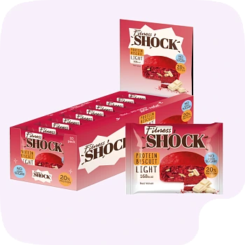 Fitness SHOCK® PROTEIN BROWNIE LIGHT 10x40g - Supplement Support