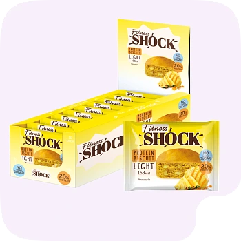 Fitness SHOCK® PROTEIN BROWNIE LIGHT 10x40g - Supplement Support