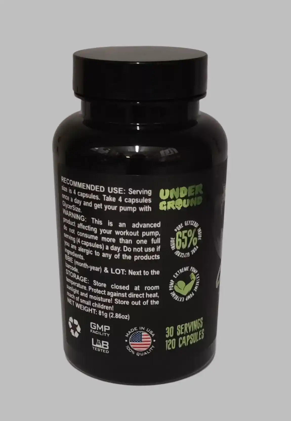 Glycer Size Pump Booster 120 Kapseln - Supplement Support