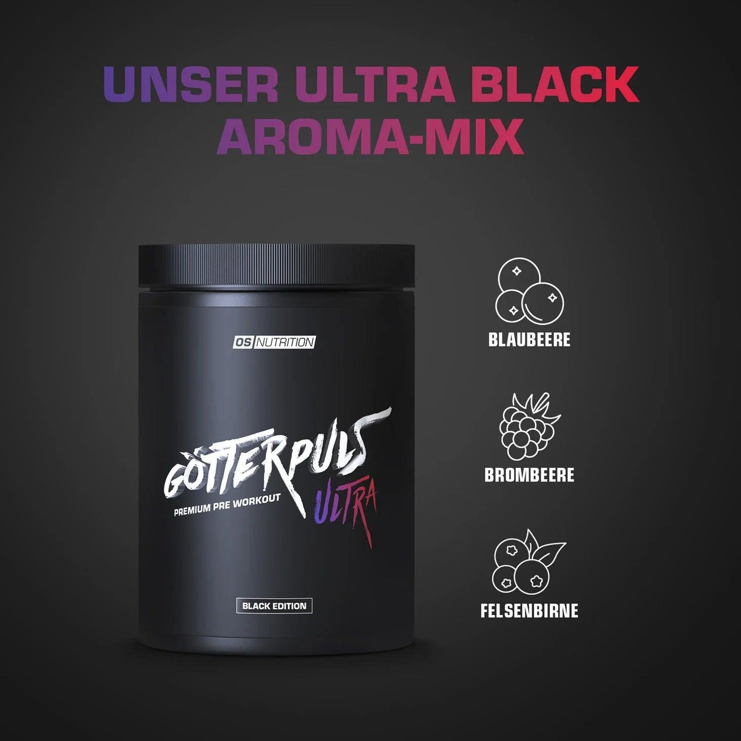 Götterpuls® ULTRA - Premium Pre Workout 480g - Supplement Support