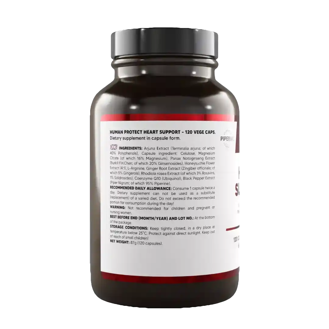 HUMAN PROTECT HEART SUPPORT – 120 VEGE CAPS. - Supplement Support