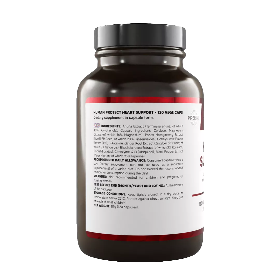 HUMAN PROTECT HEART SUPPORT – 120 VEGE CAPS. - Supplement Support