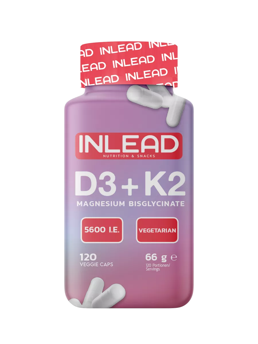 Inlead Vitamin D3 + K2 + Magnesium 120 Caps - Supplement Support