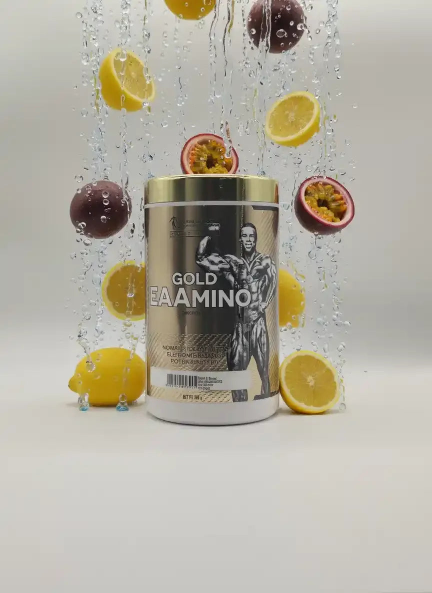 Gold EAAMINO Aminosäuren Supplement mit Zitronen & Passionsfrucht, ideal für Sportler und Fitness