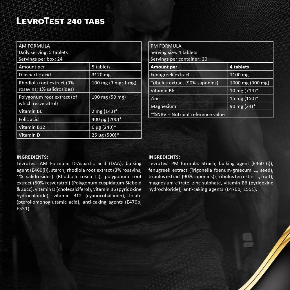 Kevin Levrone LevroTest 2x120 Tabs. AM/PM Formular - Supplement Support