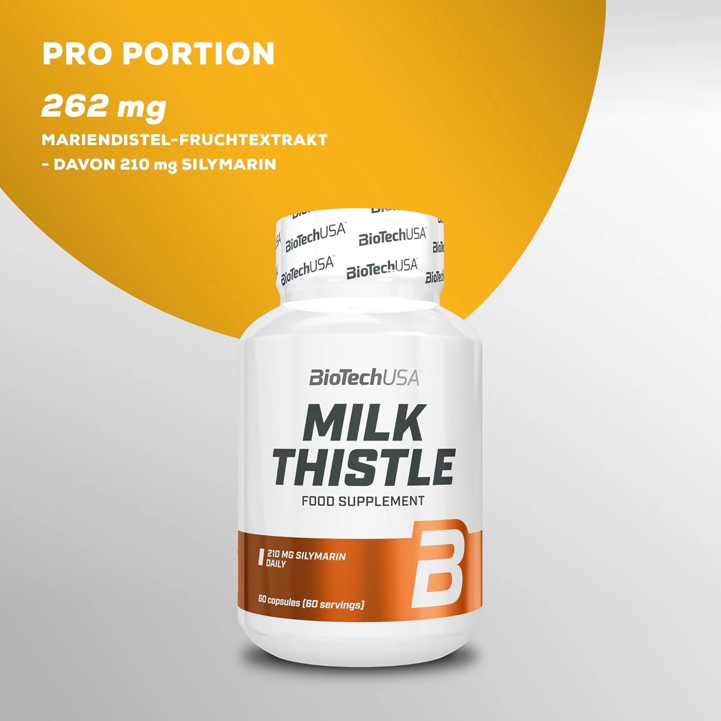 BioTech USA Milk Thistle Leber Support 60 Kapseln