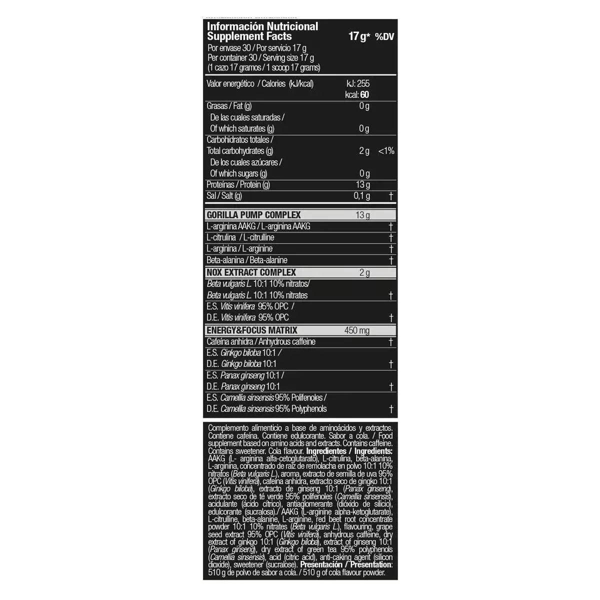 MOONSTRUCK® V2 Pre Workout Booster 510g - Supplement Support