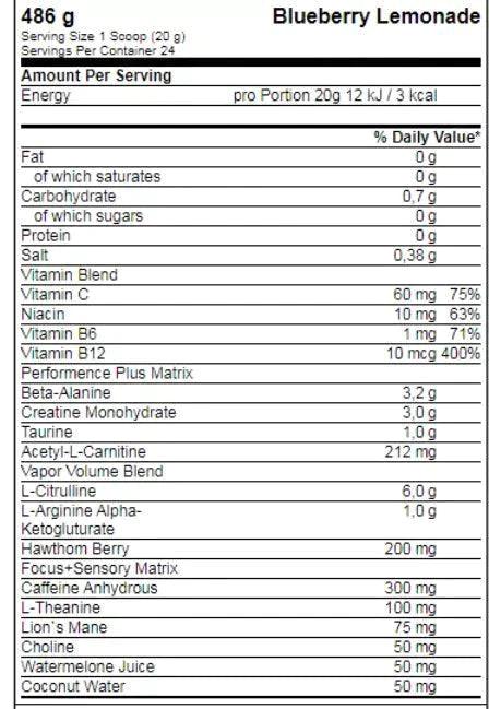 Muscle Tech naNO X5 Next Gen 240g Pre Workout Booster - Supplement Support