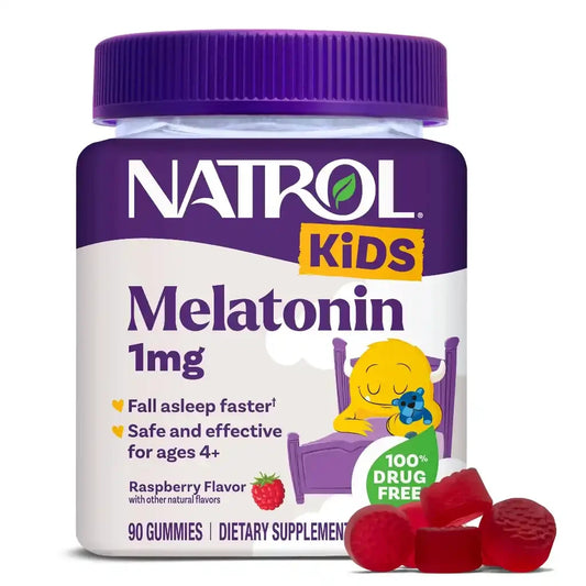 Natrol Kids Melat@nin - 1 mg - Beere - 60 Gummies - Supplement Support