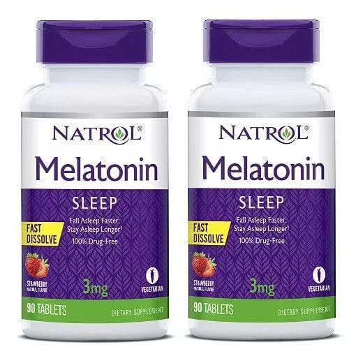 Natrol Sleep Support Fast Dissolve 2x90 Tabletten 3mg - Supplement Support