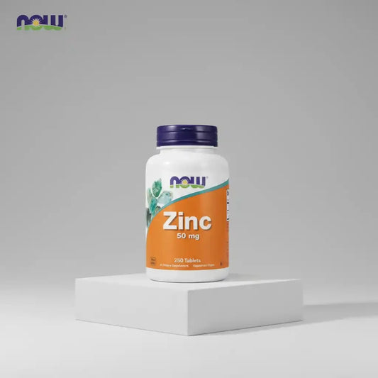 NOW Zinc 50 mg Nahrungsergänzungsmittel, 250 Tabletten, vegetarisch, hochwertig