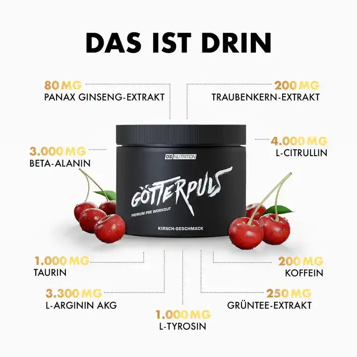 OS Nutrition Götterpuls Pre Workout Booster 308g