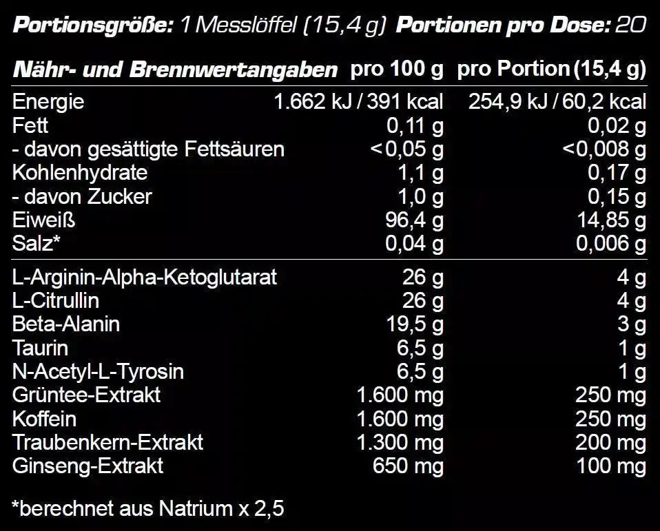 OS Nutrition Götterpuls Pre Workout Booster 308g