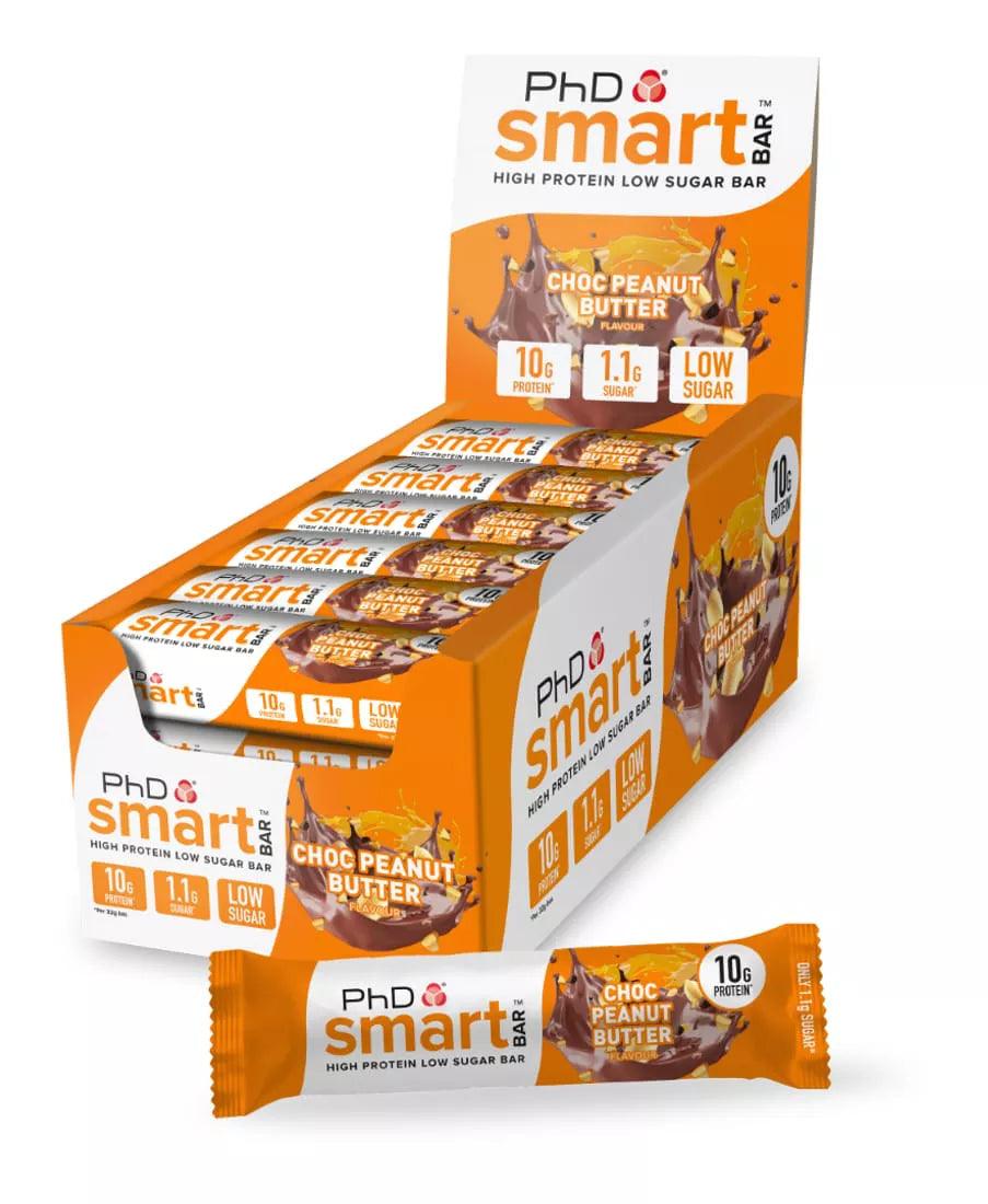 PHD Smart Bar 32g Choc Peanut Butte - Supplement Support