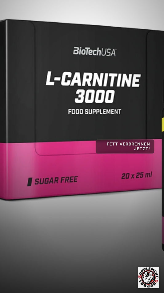 BioTech USA L-Carnitine Shot 3000mg 20x25ml