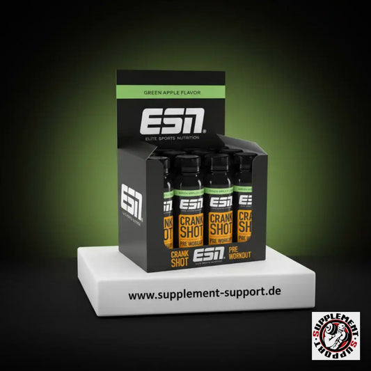 ESN Crank Pre Workout Shot, 12x95ml - Green Apple