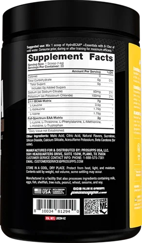 Pro Supps USA Hydro BCAA Complex - Supplement Support