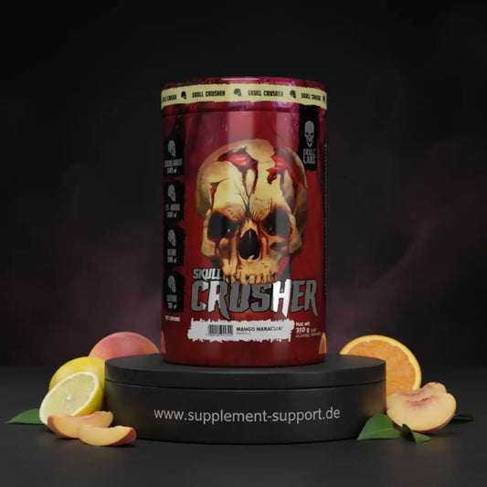 Skull Crusher Mango Maracuja Protein Booster mit frischen Früchten