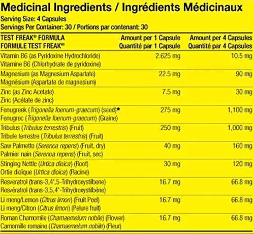 Test Freak Test-Booster 120 Kaps. - Supplement Support