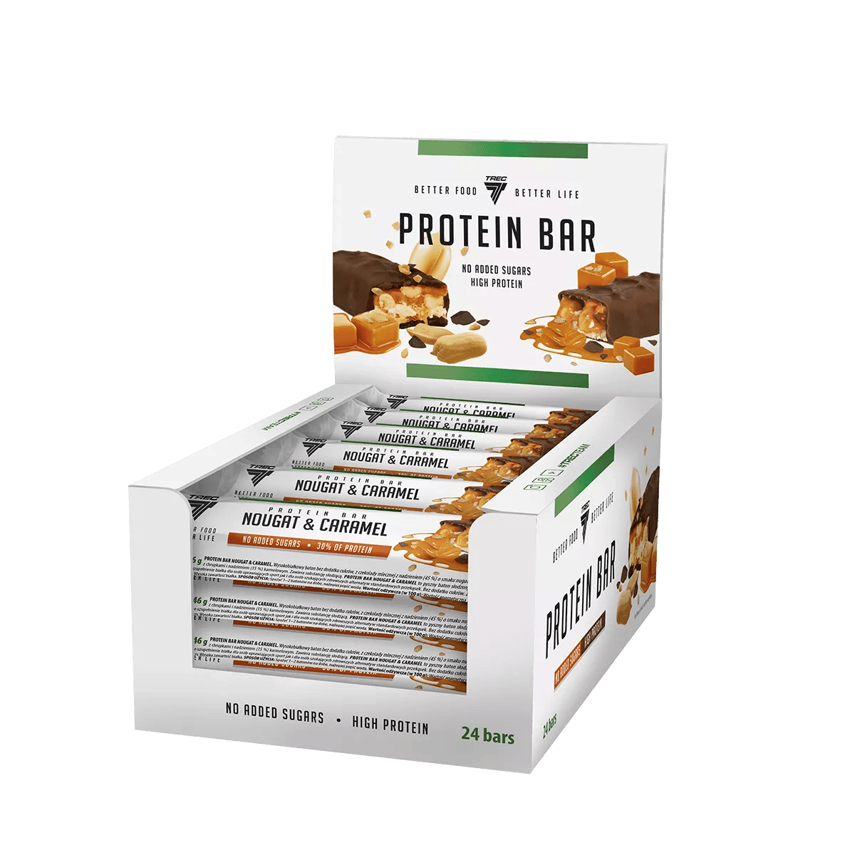 Trec Nutrition High Protein Bar 24x46g-49g - Supplement Support